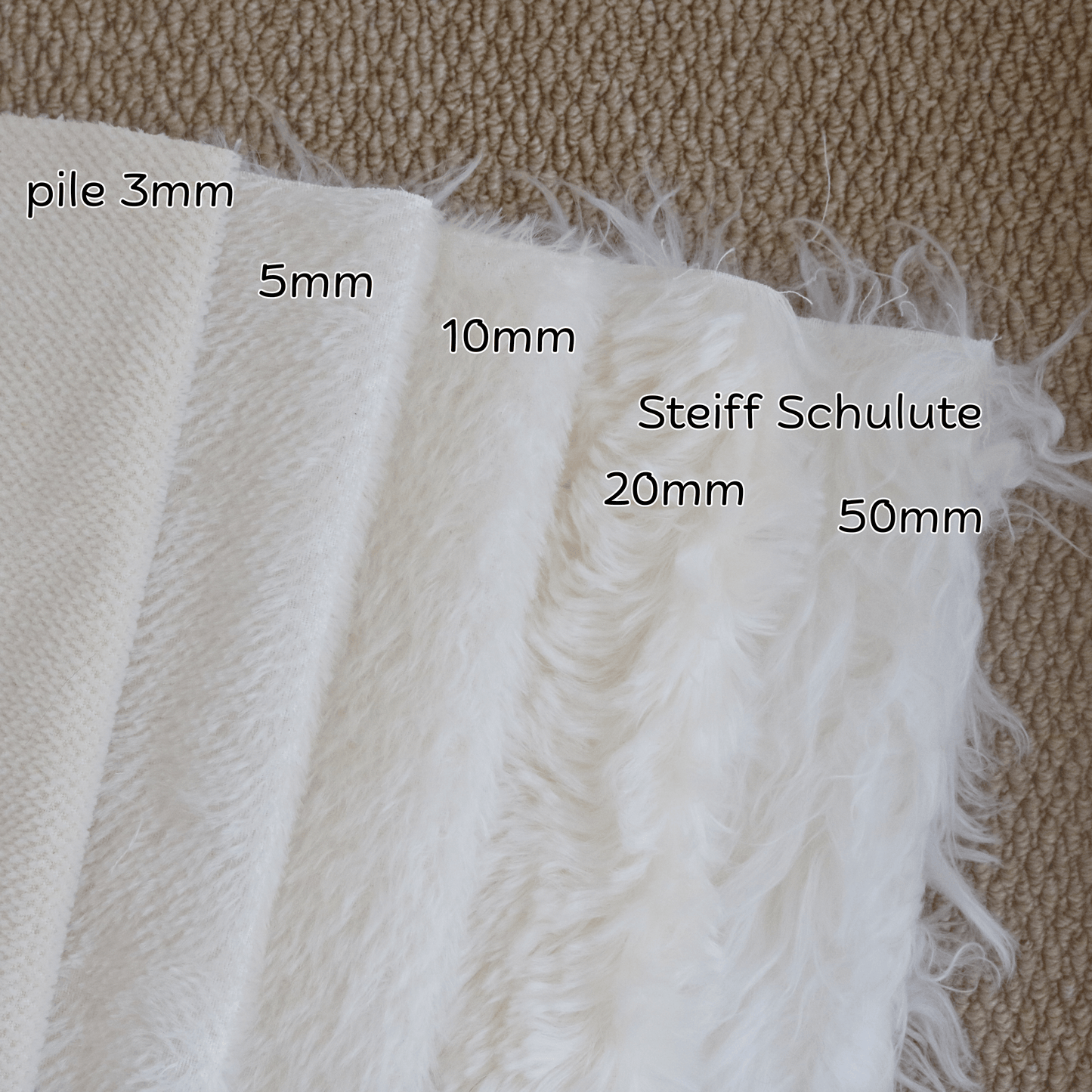 White Mohair Fabric Collection
