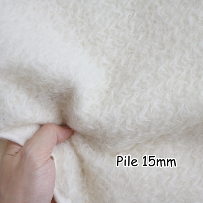 White Mohair Fabric Collection