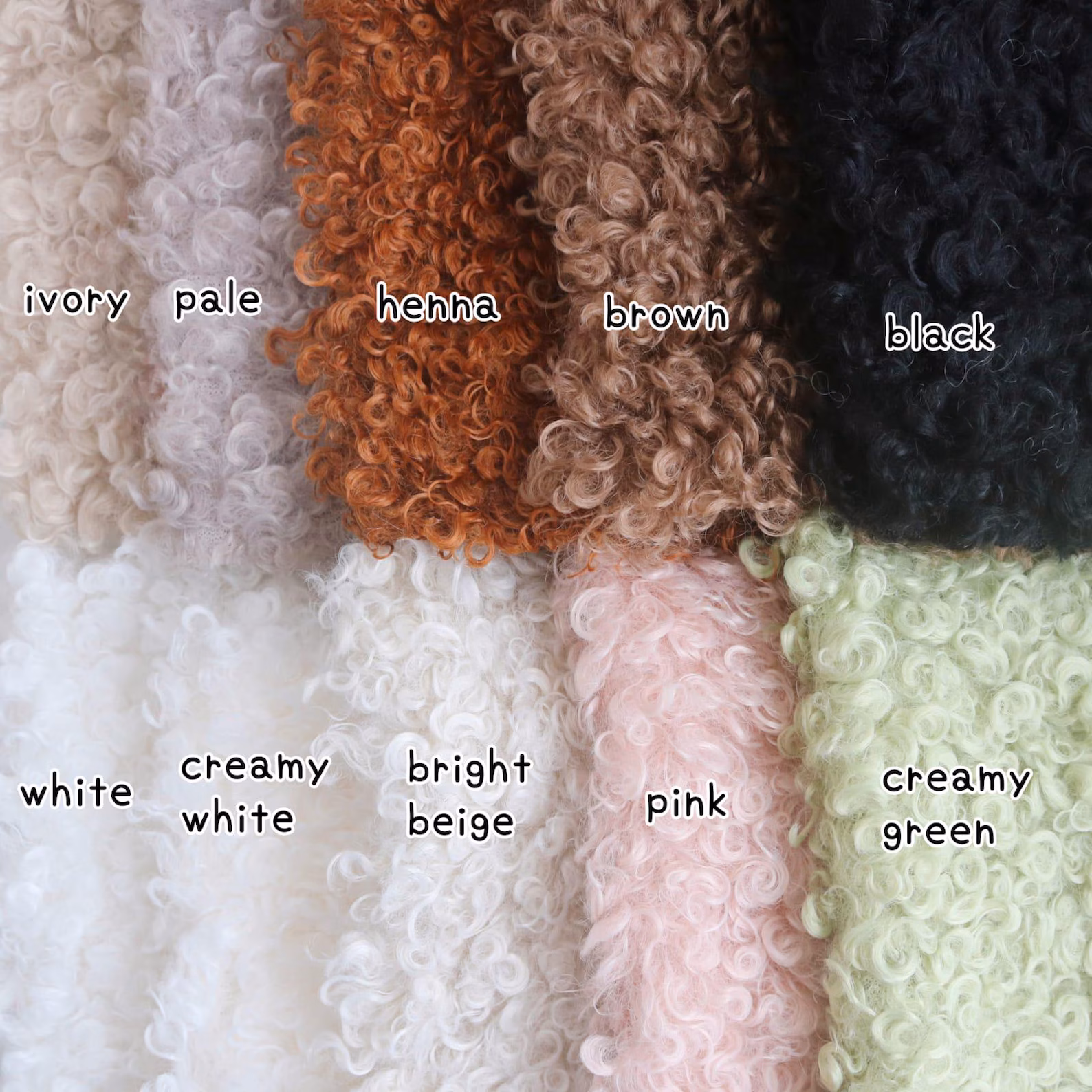 Soft Curly Faux Fur B09 2 Soft Curly Faux Fur B09 - Image 2