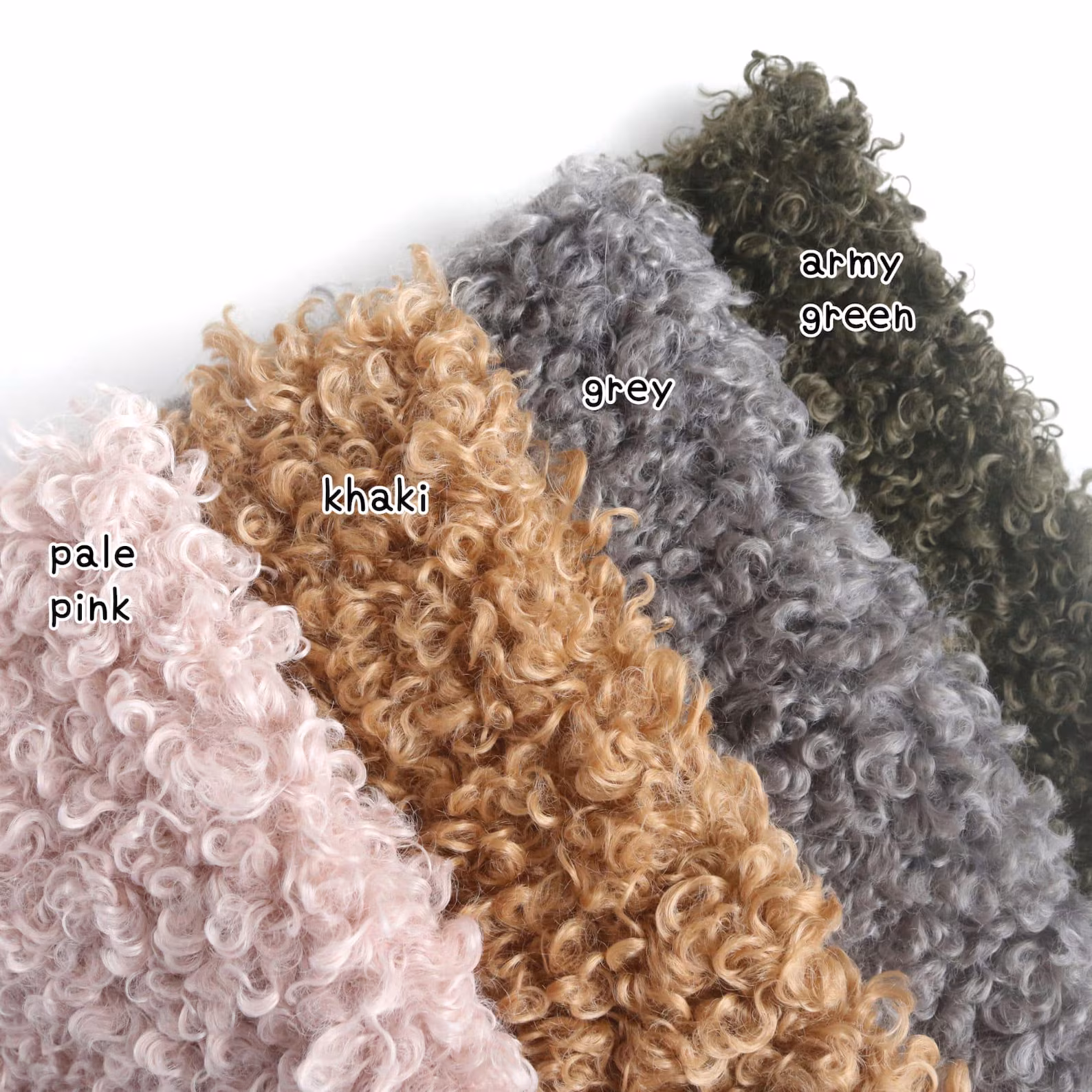 Soft Curly Faux Fur B09 3 Soft Curly Faux Fur B09 - Image 3